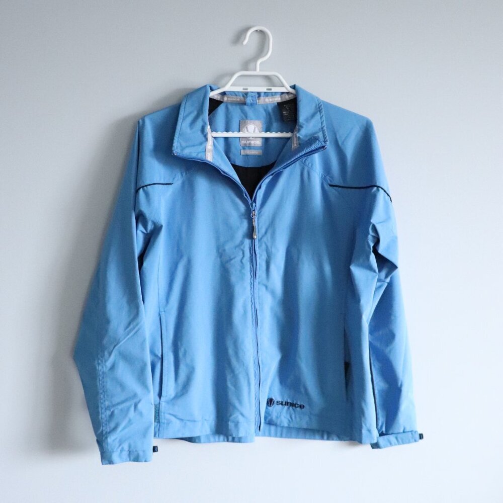 Sunice Women's M Blue Tornado Full Zip Lightweight Long Sleeve Outdoor Jacket